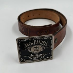 Genuine leather belt from Jack Daniel exclusive collection